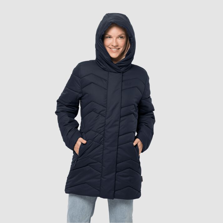 Jack Wolfskin Womens Kyoto Quilted Coat Navy 918024VNP